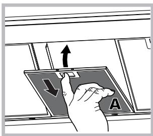 INDESIT IHVP 64 LLK  -  IHVP 6.4 LL K - Konserwacja filtrów przyciwthuszczowych (A) - 1