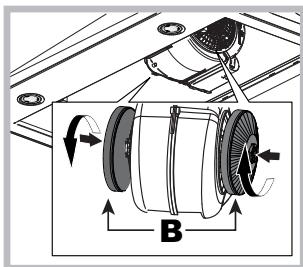 INDESIT IHVP 64 LLK  -  IHVP 6.4 LL K - Manutenzione del filtro al carbone (B) - 1