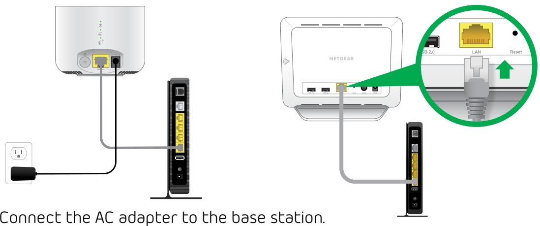 ARLO VMS3430 - To connect your base station to the Internet: - 1