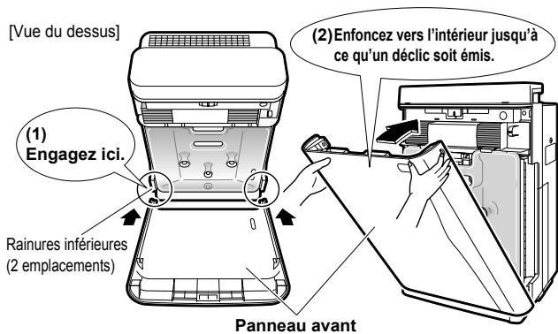 DAIKIN MCK75J - A Remettez le panneau avant en place. - 1