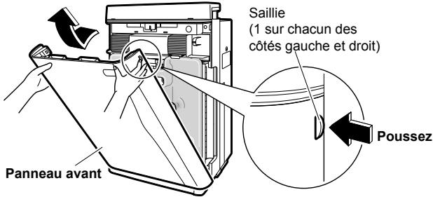 DAIKIN MCK75J - Retirez le panneau avant. - 1