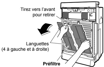 DAIKIN MCK75J - Si I'encrassement est trop tena Rincez le préfiltre avec de l'eau. - 1