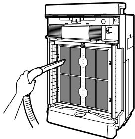 DAIKIN MCK75J - Nettoyez le préfiltre.   • Aspirez la poussière avec un - 1