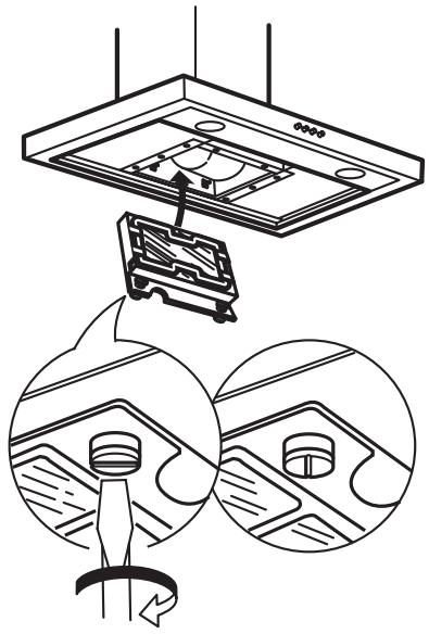 IKEA UNDERVERK (703.891.39) - Wartung des Aktivkohlefilters (falls die Abzugshaube im Umluftbetrieb installiert ist) - 1