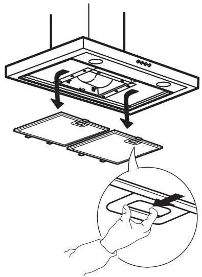 IKEA UNDERVERK (703.891.39) - Entretien du filtre à graisses : - 1