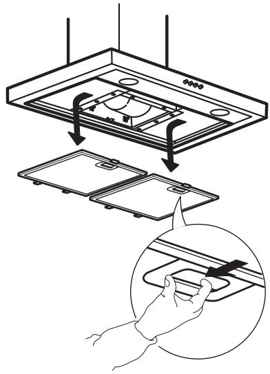 IKEA UNDERVERK (703.891.39) - Grease filter maintenance: - 1