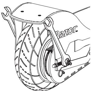 RAZOR E300 - Adjusting the Chain - 4