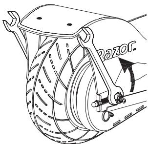 RAZOR E300 - Adjusting the Chain - 1
