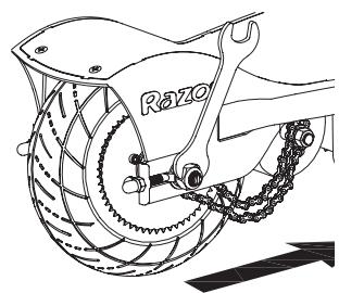 RAZOR E300 - Chain and Rear Tire Replacement - 5