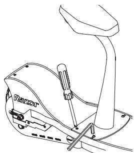 RAZOR E300 - □ Attaching the Seat (if applicable) - 3