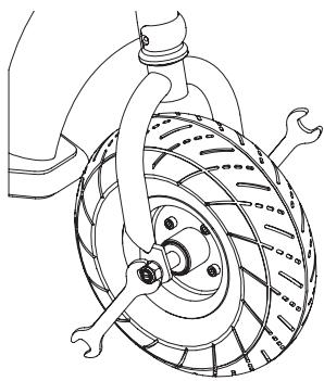 RAZOR E300 - □ Front Tire Replacement - 1