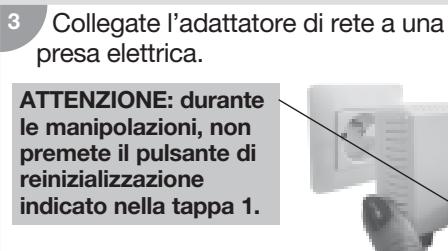 DIAGRAL DIAG00VSX - Collegamento dell'adattatore di rete alla box ADSL (unicamente per il master di videosorvegianza DIAG00VSX) - 3