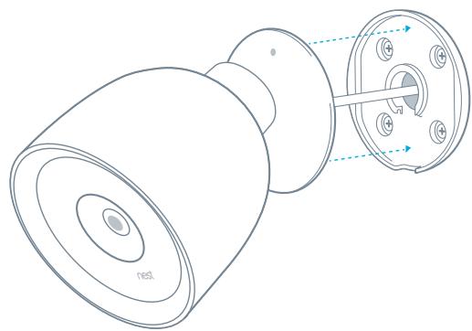 NEST CAM IQ NC4100 - Attach the camera - 1