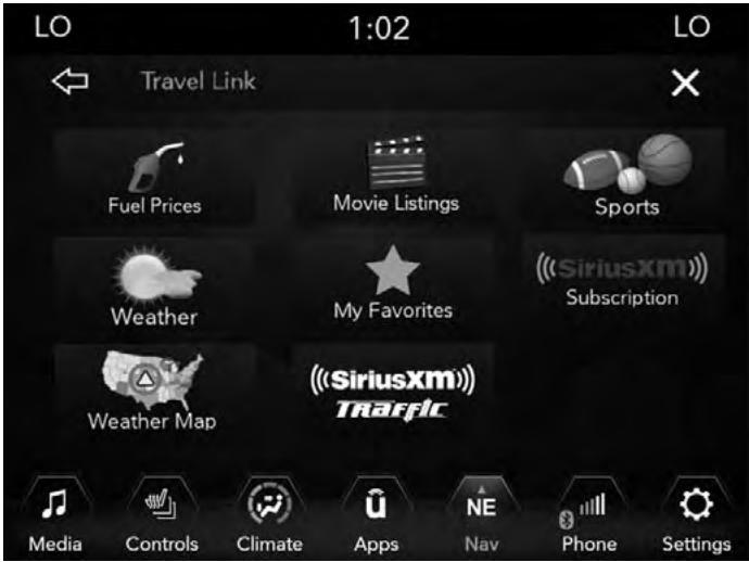 JEEP WRANGLER - SiriusXM Travel Link (4C NAV) - 1