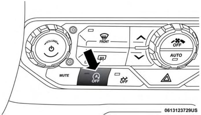 JEEP WRANGLER - To Manually Turn Off The Stop/Start System - 1