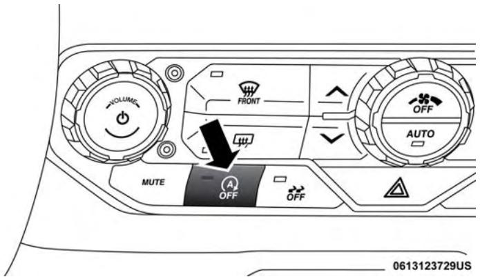 JEEP WRANGLER - To Manually Turn Off The Start/Stop System - 1