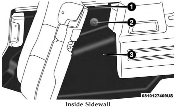 JEEP WRANGLER - Side Carpet (Four Door Models): - 1