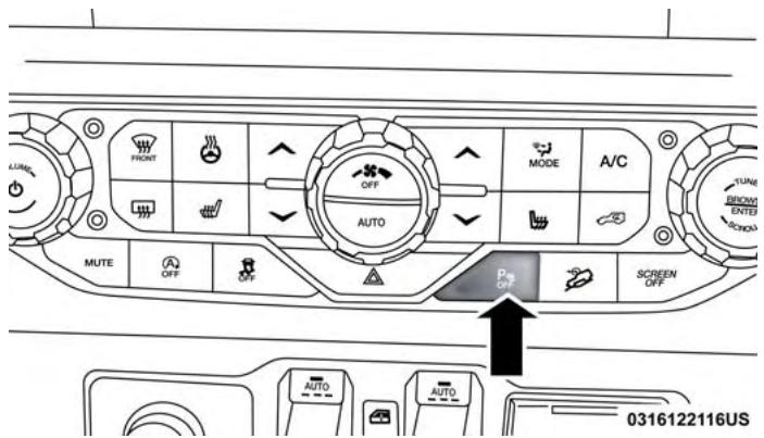 JEEP WRANGLER - Enabling And Disabling ParkSense - 1