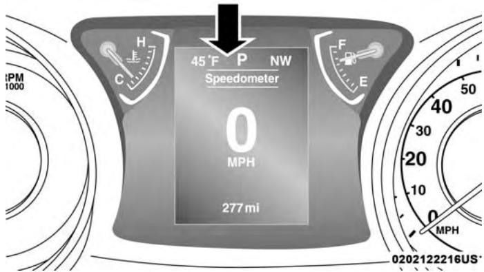 JEEP WRANGLER - Instrument Cluster Display Location And Controls - 1
