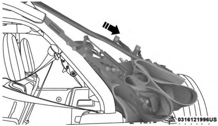 JEEP WRANGLER - Lowering The Soft Top Into Fully Lowered Position - 2