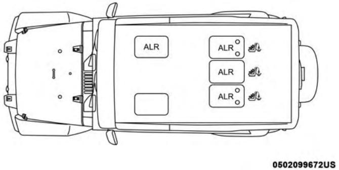 JEEP WRANGLER - Lap/Shoulder Belt Systems For Installing Child Restraints In This Vehicle - 2