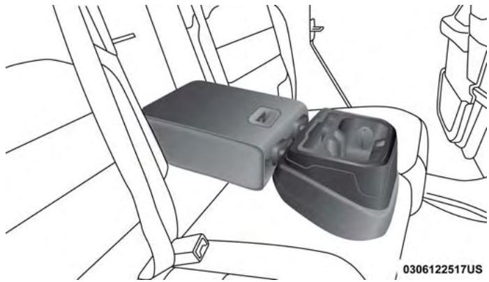 JEEP WRANGLER - Rear Seat Armrest — If Equipped - 1