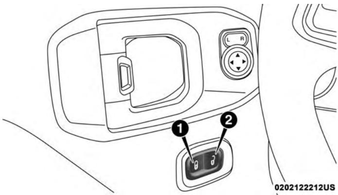 JEEP WRANGLER - Power Door Locks — If Equipped - 1