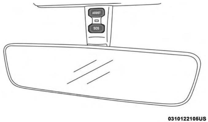 JEEP WRANGLER - Automatic Dimming Mirror — If Equipped - 1