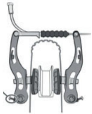 ESSENTIELB URBAN 400 - 1) Réglage des freins V-brake - 7