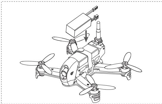 HUBSAN H123D - CHARGER ET INSTALLER LA BATTERIE DU DRONE - 2