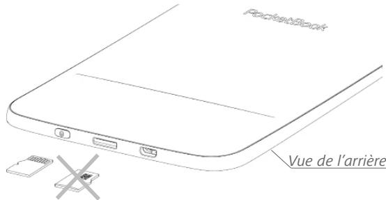 POCKETBOOK BASIC 3 - Insérer une CARTE MICRO SD - 1