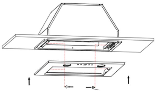 AIRLUX AHF 571 BK  -  AHF 571 IX -   -   -   -   -   -   -  AHF571BK - Instalacao por baixo de uma unidade de parede - 3
