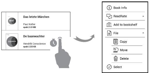 POCKETBOOK TOUCH LUX 3 - Menu contextuel... - 1