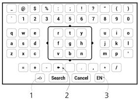 POCKETBOOK BASIC LUX - Utilisation du clavier virtuel - 1