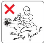 MINIMOTORS DUALTRON - passagers est interdite - 1