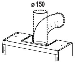FRANKE FFI622GR - Anschluss im Abluftbetrieb - 1