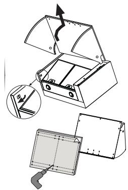 FRANKE FFI622GR - FIXING OF THE FRONTAL PANEL TO THE VISOR - 1