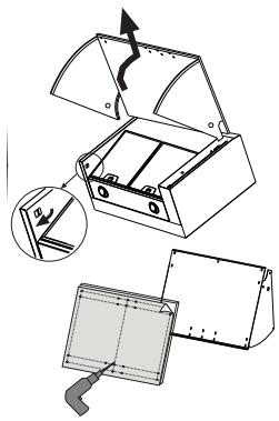 FRANKE FFI622GR - FISSAGGIO DEL PANNELLO FRONTALE ALLA VISIERA - 1