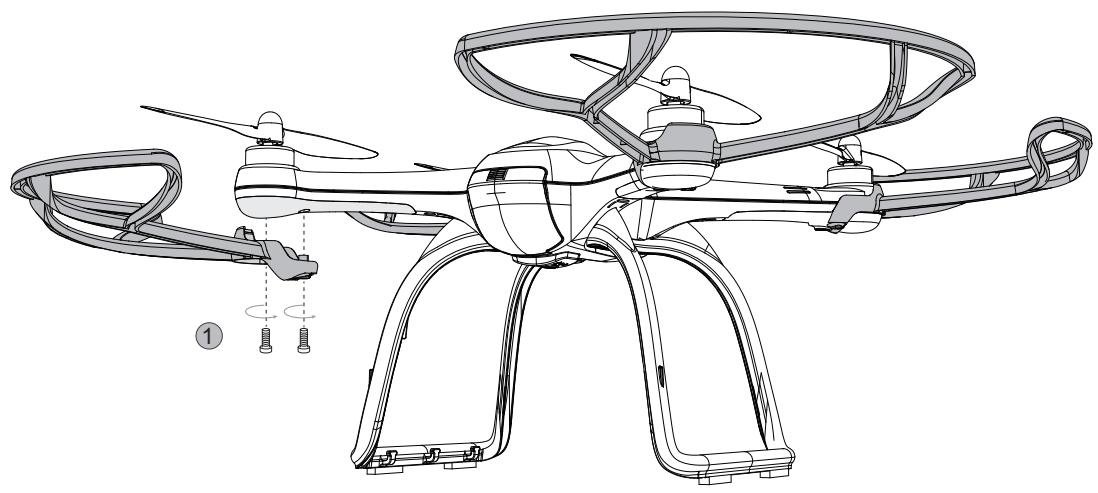 HUBSAN X4 PRO STANDARD (H109S) FPV RTF - PREPARE THE PROPELLER GUARD - 1