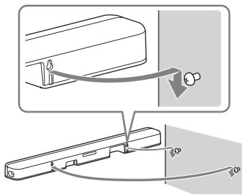 Diagram showing a device being inserted into a housing, with an arrow indicating the process and a magnified view of the component.