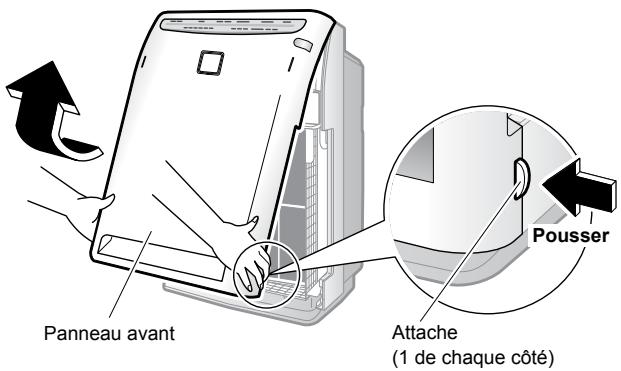DAIKIN STREAMER AIR MC70L VM - Dépose du panneau avant. - 1