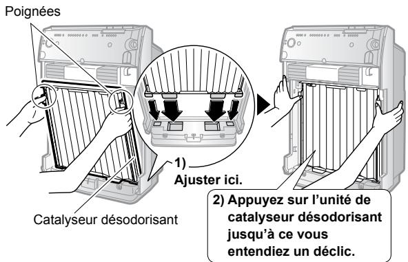 DAIKIN STREAMER AIR MC70L VM - Fixez l'unité de catalyseur désodorisant. - 1