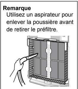 DAIKIN STREAMER AIR MC70L VM - Retirez le préfiltre. - 2