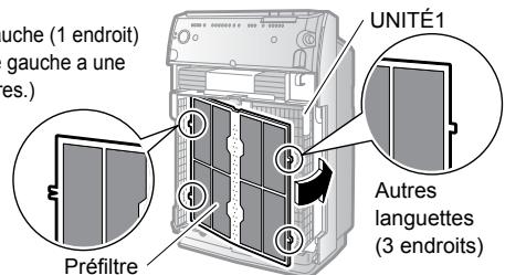 DAIKIN STREAMER AIR MC70L VM - Fixez le préfiltre. - 1