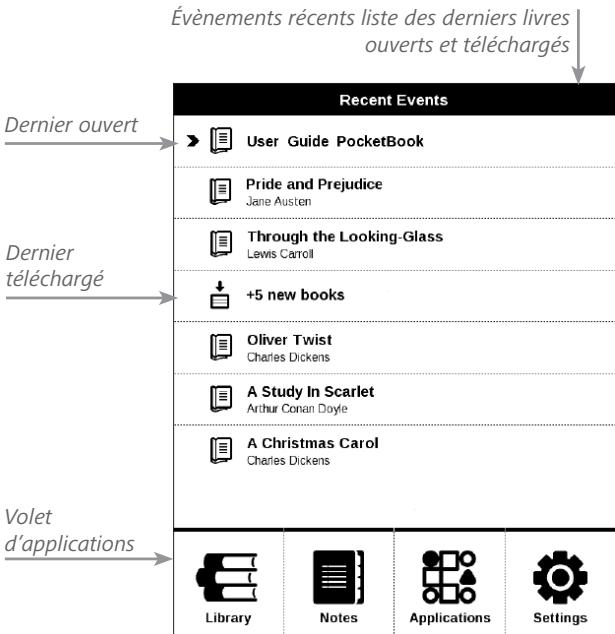 POCKETBOOK BASIC 2 - Menu principal - 1
