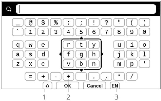 POCKETBOOK BASIC 2 - Utilisation du clavier virtuel - 1