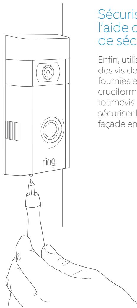 RING DOORBELL V2 - Installez la plaque de façade - 2