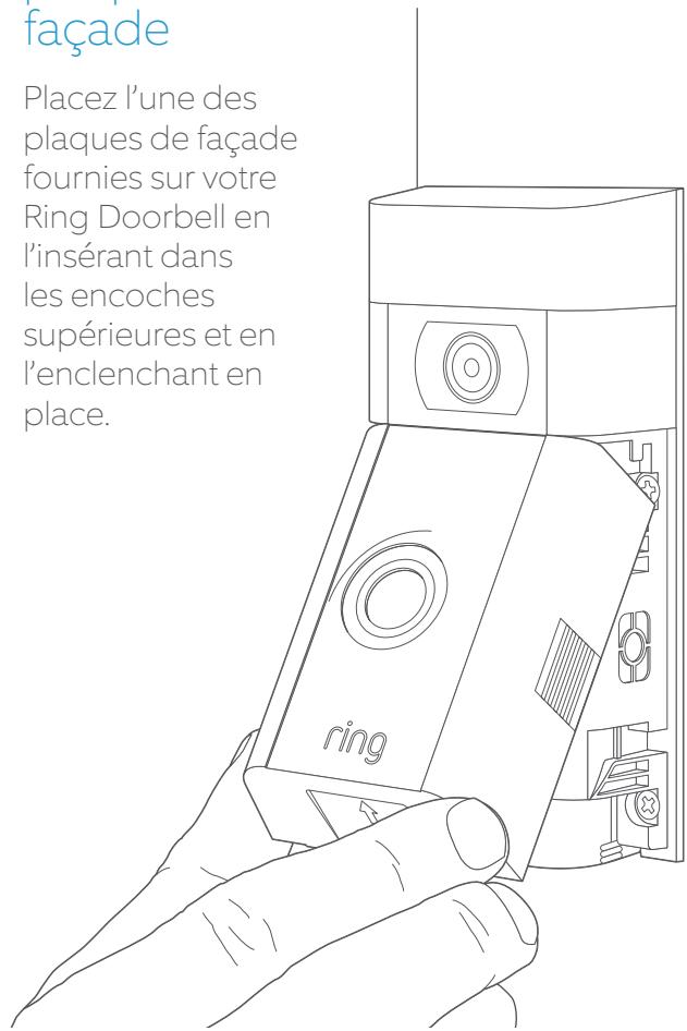RING DOORBELL V2 - Installez la plaque de façade - 1