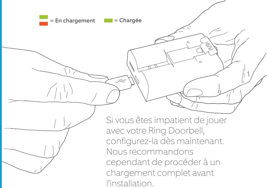 RING DOORBELL V2 - Chargez la batterie fournie - 1