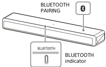 SONY HTMT300 - Press BLUETOOTH PAIRING on the main unit. - 1